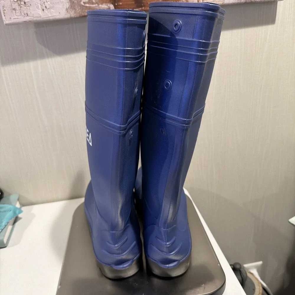 HISEA Men Mid-Calf Rain Boots w/Steel‎ Shank Waterproof Fishing Rubber Boot